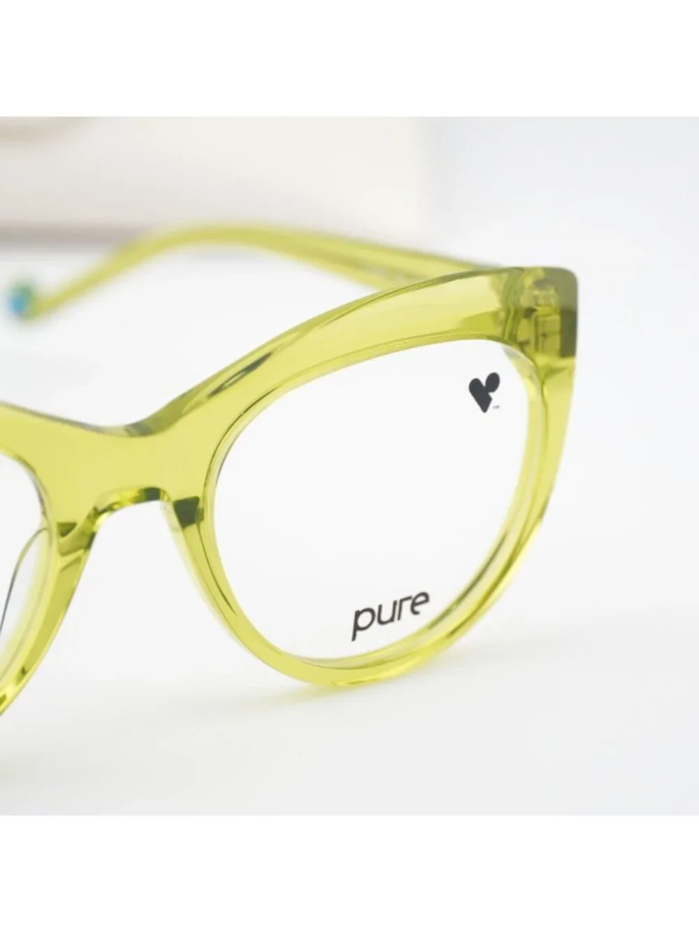 Pure P-7009 N 324 Cat Eye Eyeglasses 52mm – Lime